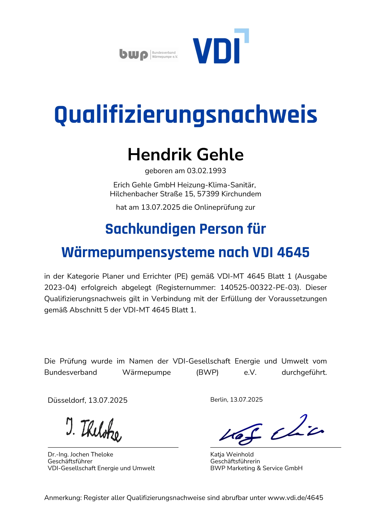 Warum eine Wärmepumpe vom Team Gehle?